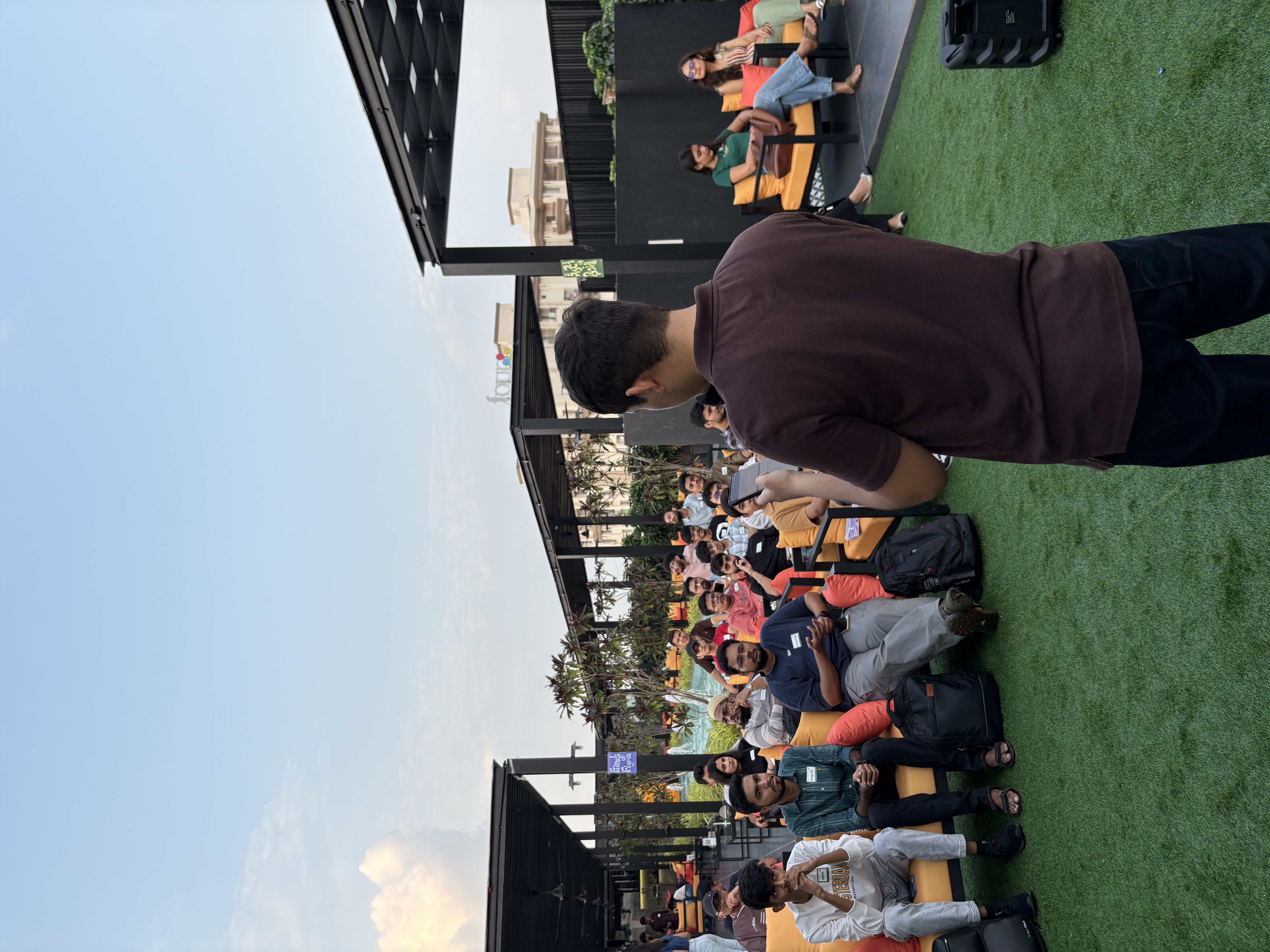 Attendees networking at a Friends of Figma Vadodara event